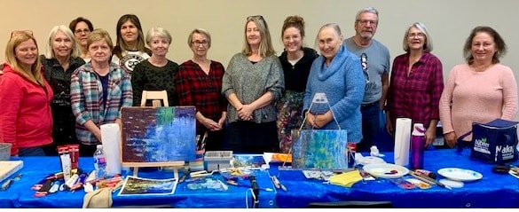 Attendees at the Sue Miller workshop December 2022