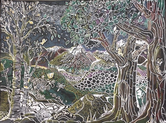Line work artwork by Ann Marr