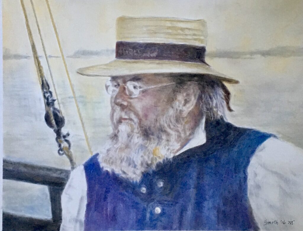 Boat Passenger painting by Jim Smith