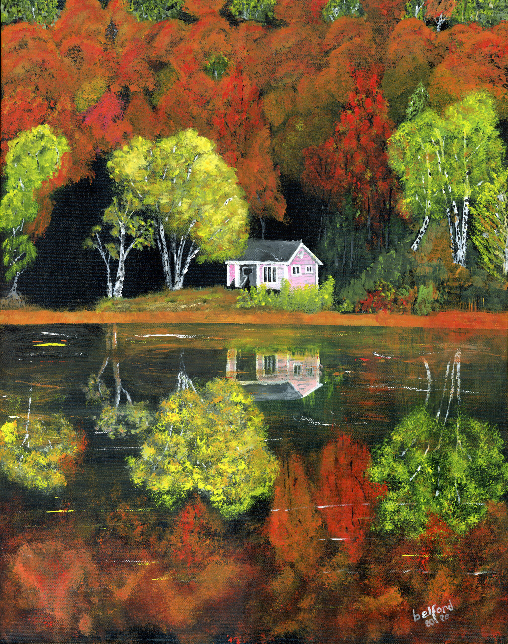 Fall painting by Bruce Belford