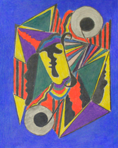 Abstract painting by Carmelle Steele