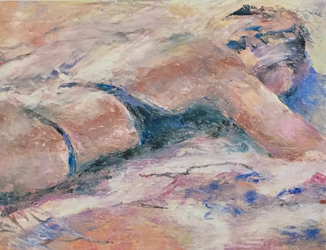 Sun Bather painting by Jim Smith
