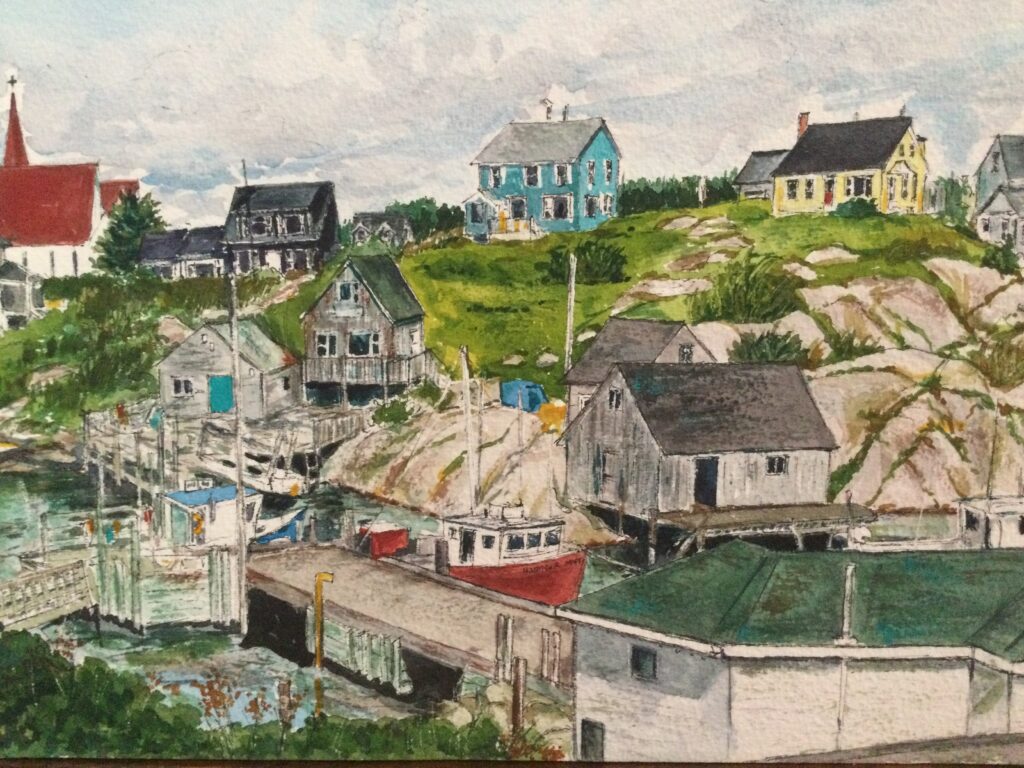 The Village painting by Kim Pattillo