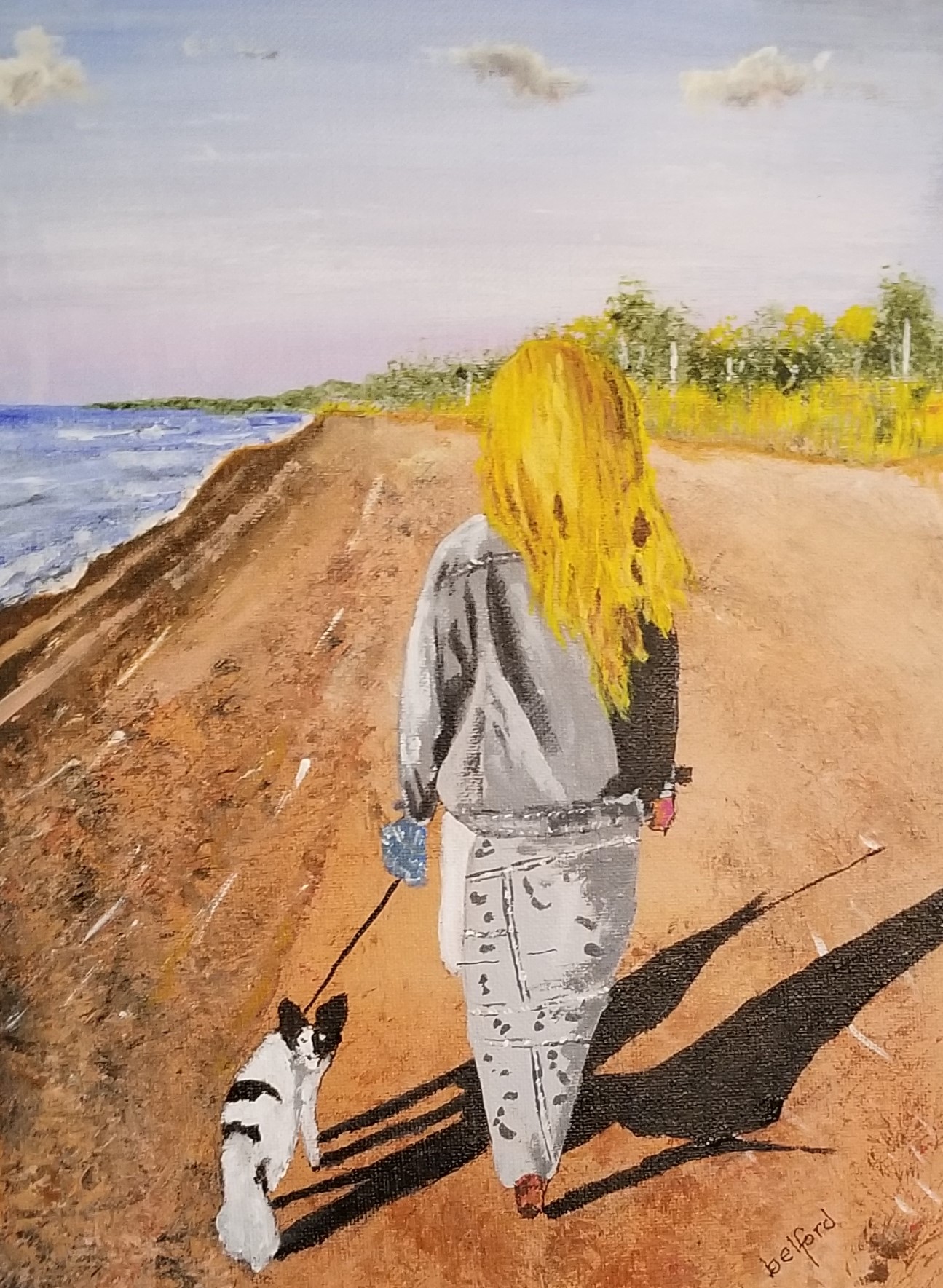 Kym portrait painting by Bruce Belford